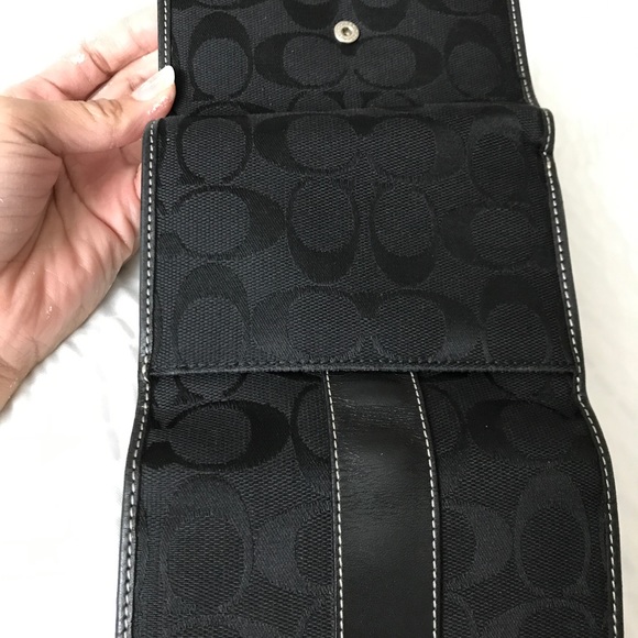 💯 COACH pin closure purse w/ match trifold wallet - Picture 8 of 8